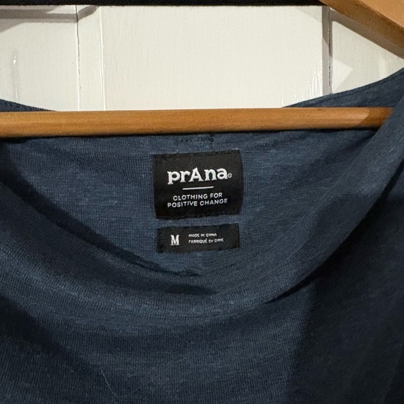 Prana Blue Long Sleeve Top - Picture 2 of 4